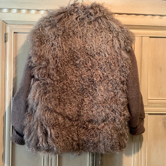 Curly Yak Fur Vest or Jacket Removable Sleeves Size Medium - Picture 4 of 7